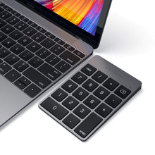 Load image into Gallery viewer, Aluminum Slim Rechargeable Bluetooth Keypad