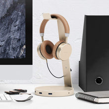 Load image into Gallery viewer, Aluminum USB 3.0 Headphone Stand