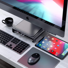 Load image into Gallery viewer, Type-C Aluminum Monitor Stand Hub for iMac