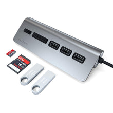 Load image into Gallery viewer, Type-C Aluminum USB Hub & Card Reader