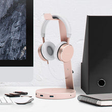 Load image into Gallery viewer, Aluminum USB 3.0 Headphone Stand
