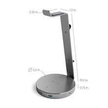 Load image into Gallery viewer, Aluminum USB 3.0 Headphone Stand
