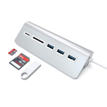 Load image into Gallery viewer, Aluminum USB 3.0 Hub &amp; Card Reader
