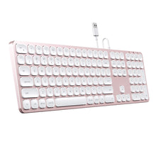 Load image into Gallery viewer, Aluminum Wired USB Keyboard
