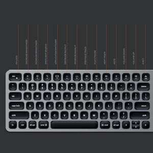 Compact Backlit Bluetooth Keyboard