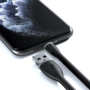Flexible MFi-Certified Lightning USB Cable - 10 Inches