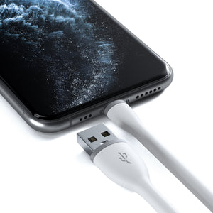 Flexible MFi-Certified Lightning USB Cable - 10 Inches