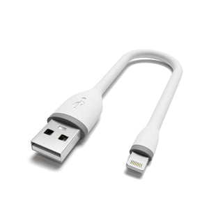 Flexible MFi-Certified Lightning USB Cable - 6 Inches