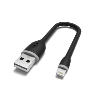 Flexible MFi-Certified Lightning USB Cable - 6 Inches
