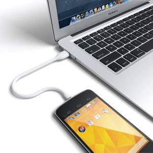 Flexible Micro USB to USB Cable - 10 Inches