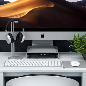 Type-C Aluminum Monitor Stand Hub for iMac