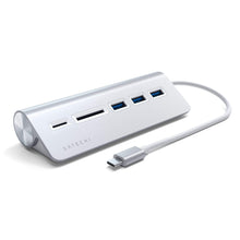 Load image into Gallery viewer, Type-C Aluminum USB Hub &amp; Card Reader
