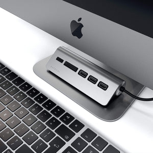 Type-C Aluminum USB Hub & Card Reader
