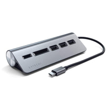 Load image into Gallery viewer, Type-C Aluminum USB Hub &amp; Card Reader
